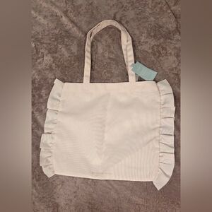 Bath And Body Works Ruffle Tote Bag